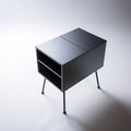 Tavolino da salotto con piano elevabile, colore nero